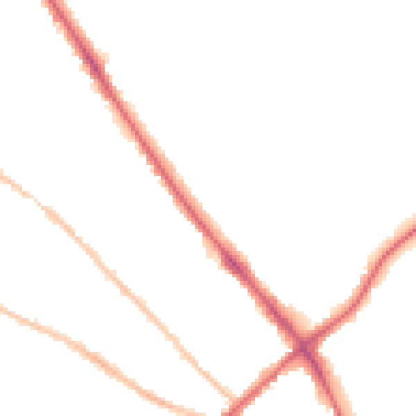 Night-time road noise heatmap for IP1 4HD