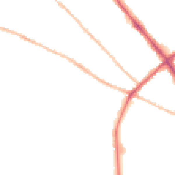 Night-time road noise heatmap for IP1 4QA