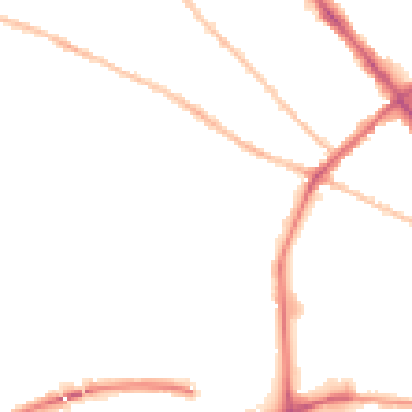 Night-time road noise heatmap for IP1 4QB