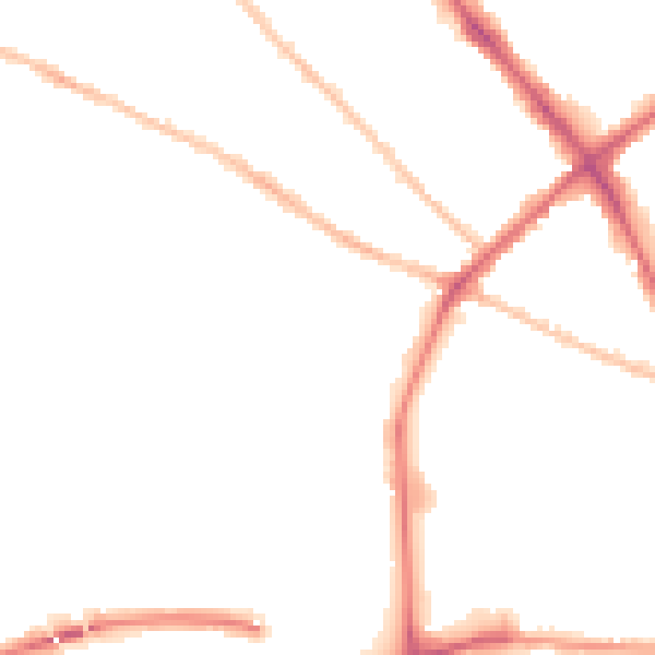 Night-time road noise heatmap for IP1 4QD