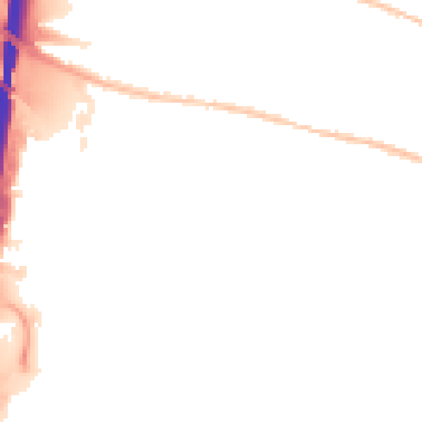 Night-time road noise heatmap for IP1 5AE