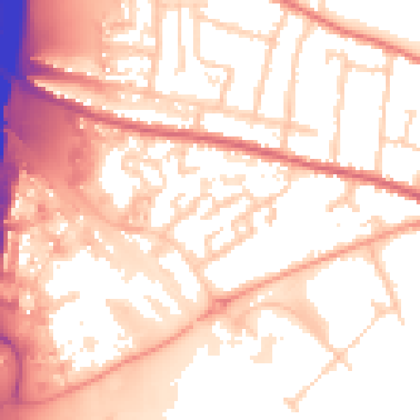 Daytime road noise heatmap for IP1 5AJ