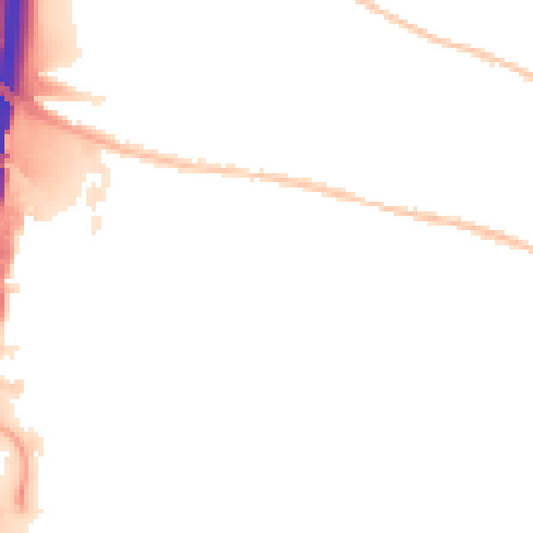 Night-time road noise heatmap for IP1 5AJ