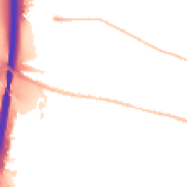 Night-time road noise heatmap for IP1 5BG