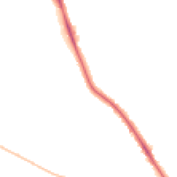 Night-time road noise heatmap for IP1 5EZ