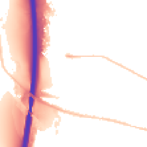 Night-time road noise heatmap for IP1 5HN