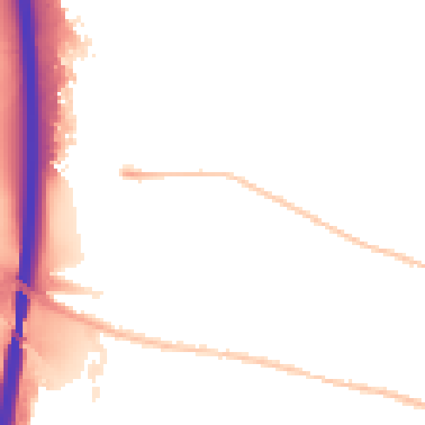 Night-time road noise heatmap for IP1 5HP