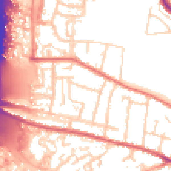 Daytime road noise heatmap for IP1 5HT
