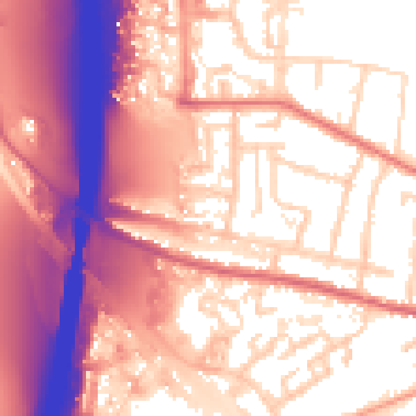 Daytime road noise heatmap for IP1 5HZ