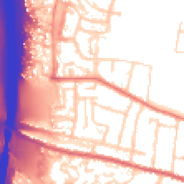 Daytime road noise heatmap for IP1 5JE