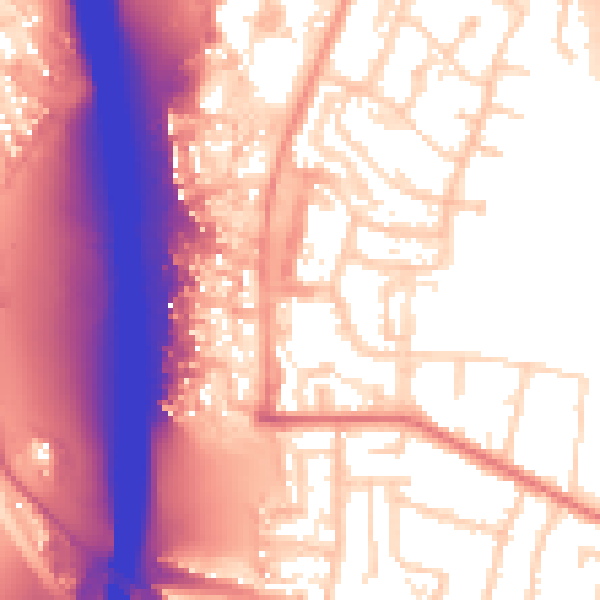 Daytime road noise heatmap for IP1 5LA