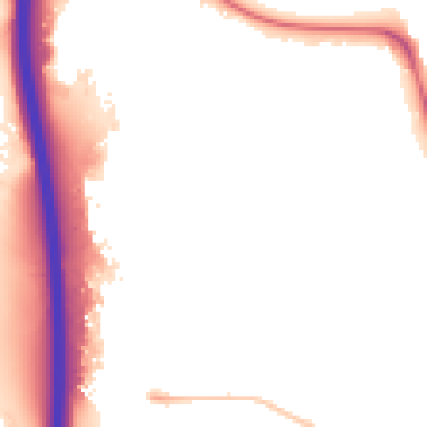 Night-time road noise heatmap for IP1 5NE