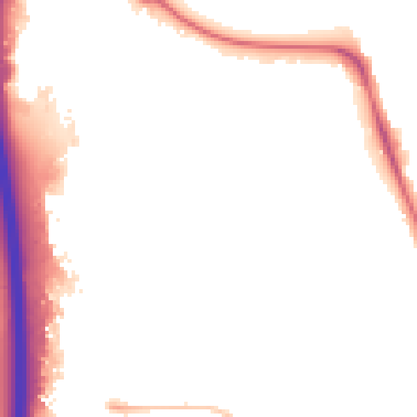 Night-time road noise heatmap for IP1 5NG