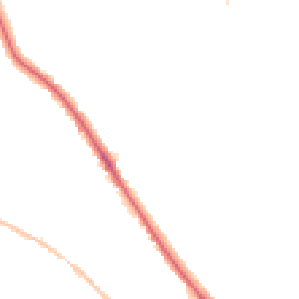 Night-time road noise heatmap for IP1 6AT
