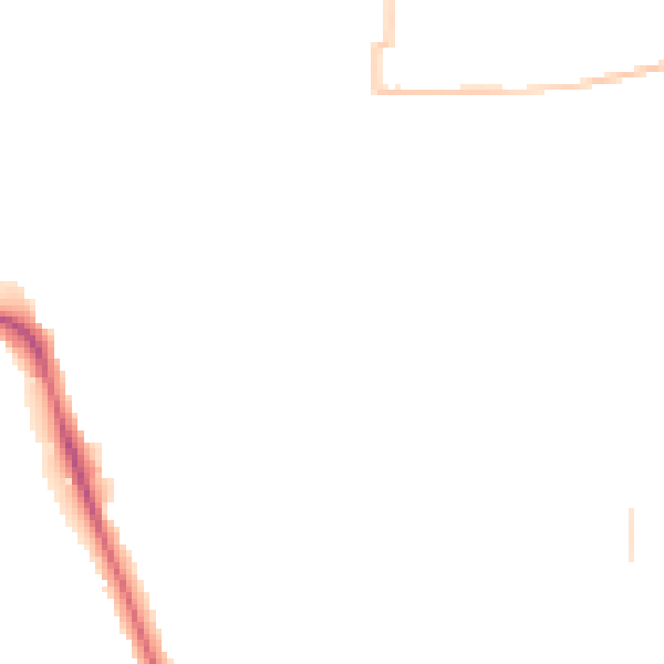 Night-time road noise heatmap for IP1 6EJ