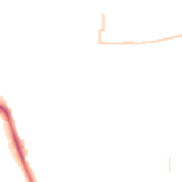 Night-time road noise heatmap for IP1 6EN