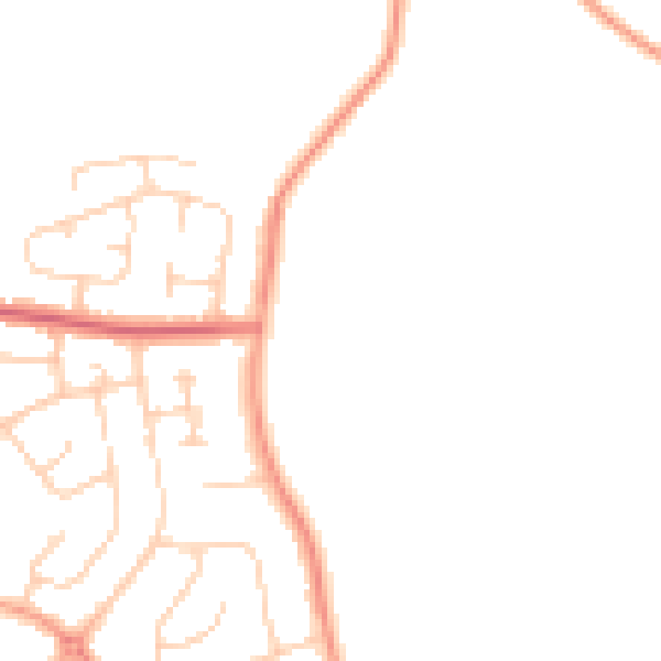 Daytime road noise heatmap for IP1 6FH
