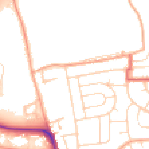 Daytime road noise heatmap for IP1 6JE