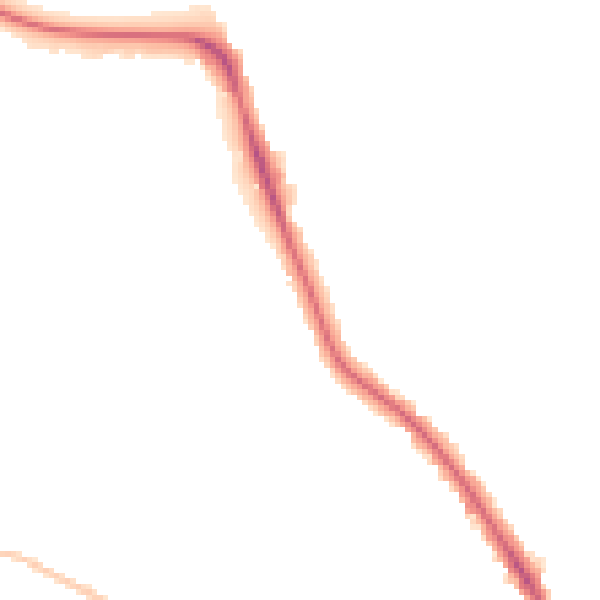 Night-time road noise heatmap for IP1 6JU