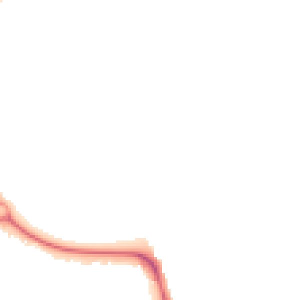 Night-time road noise heatmap for IP1 6LL