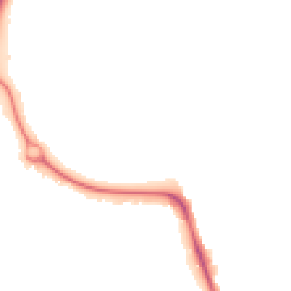 Night-time road noise heatmap for IP1 6NU