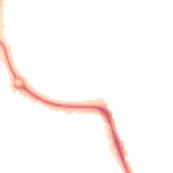 Night-time road noise heatmap for IP1 6NZ