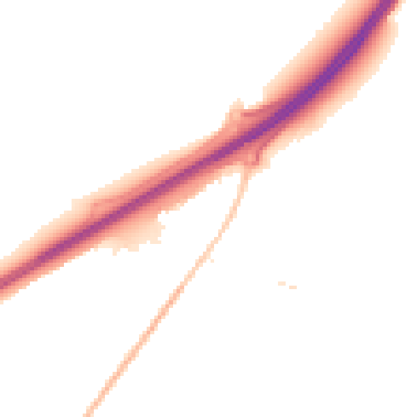 Night-time road noise heatmap for IP28 1AD