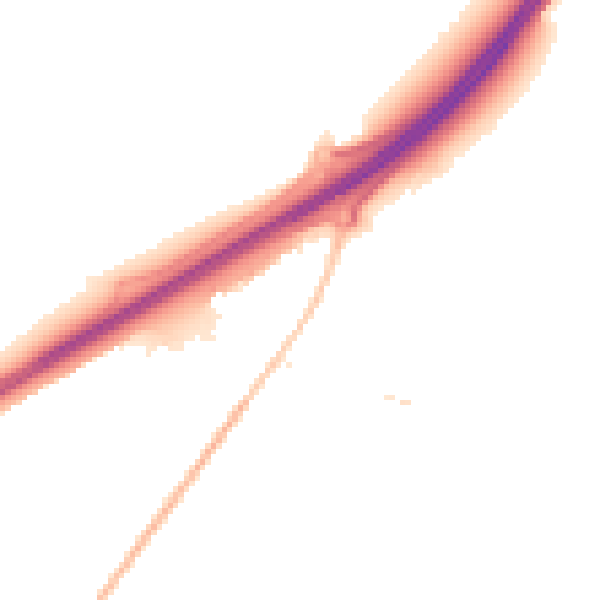 Night-time road noise heatmap for IP28 1AG
