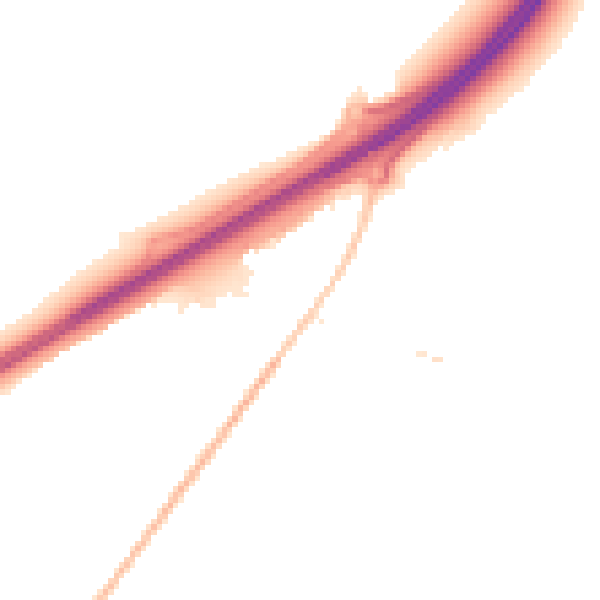 Night-time road noise heatmap for IP28 1AH