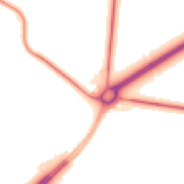 Night-time road noise heatmap for IP28 6AE
