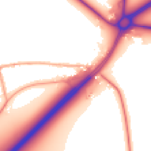 Daytime road noise heatmap for IP28 6AF