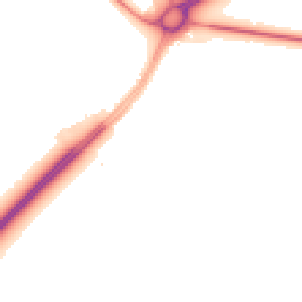 Night-time road noise heatmap for IP28 6AG