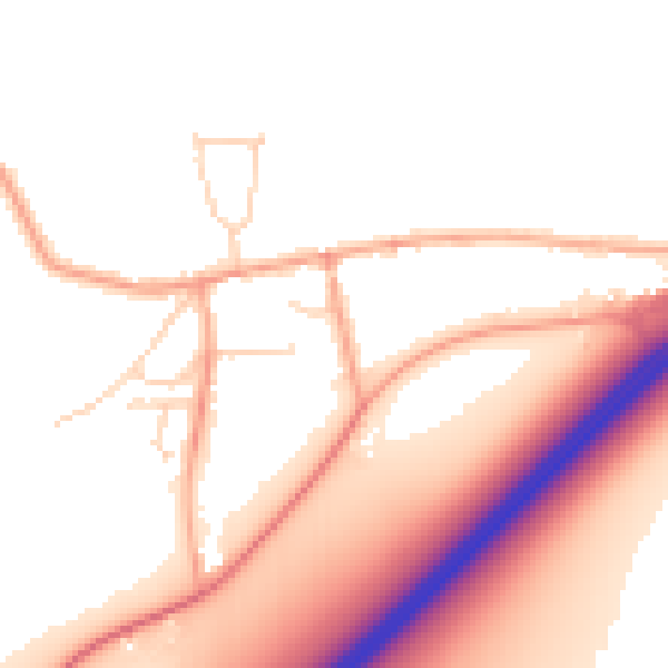 Daytime road noise heatmap for IP28 6AJ