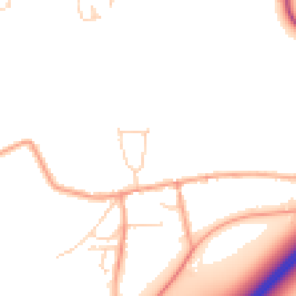 Daytime road noise heatmap for IP28 6AR