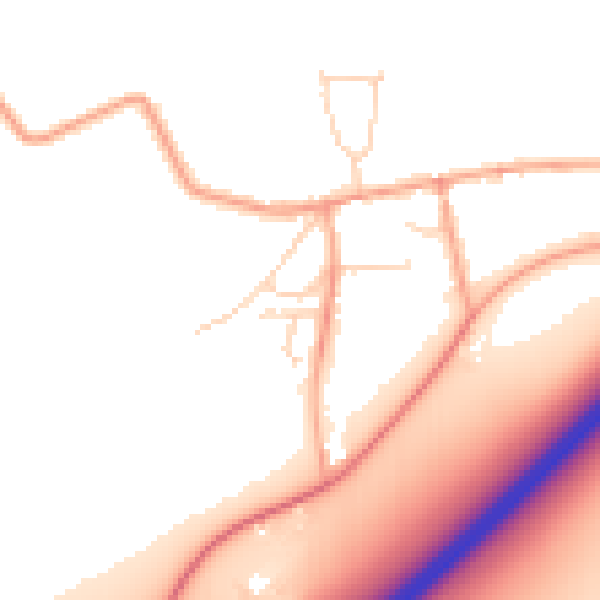 Daytime road noise heatmap for IP28 6AY