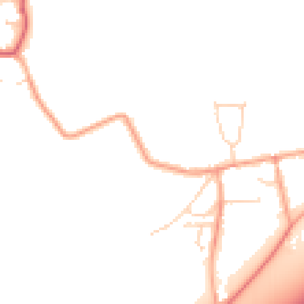 Daytime road noise heatmap for IP28 6BD