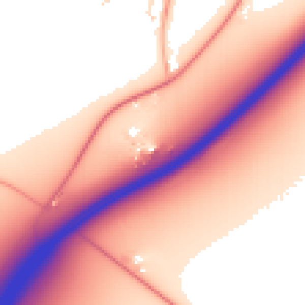 Daytime road noise heatmap for IP28 6BL
