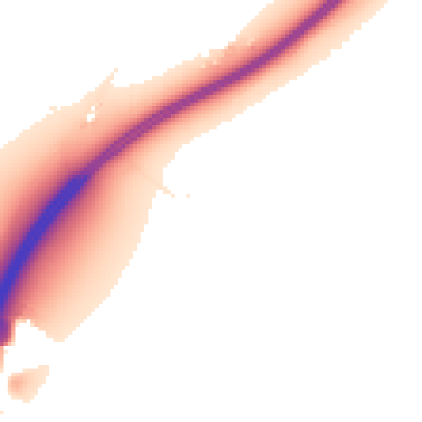 Night-time road noise heatmap for IP28 6BP