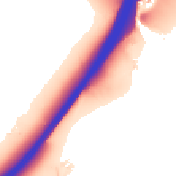 Daytime road noise heatmap for IP28 6BW