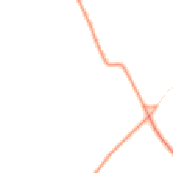 Daytime road noise heatmap for IP28 6DE