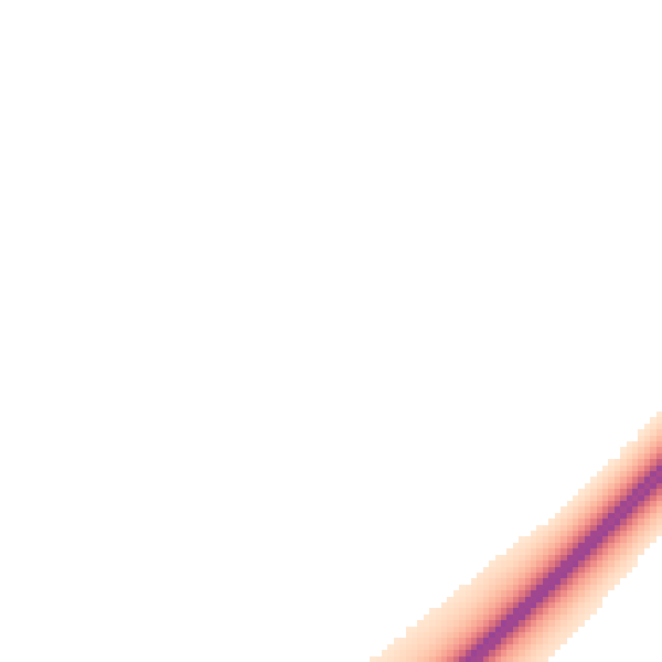 Night-time road noise heatmap for IP28 6FE
