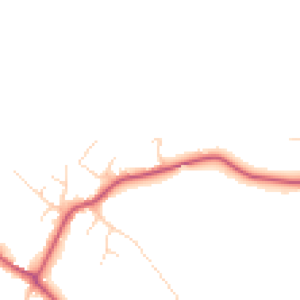Daytime road noise heatmap for IP28 6HY