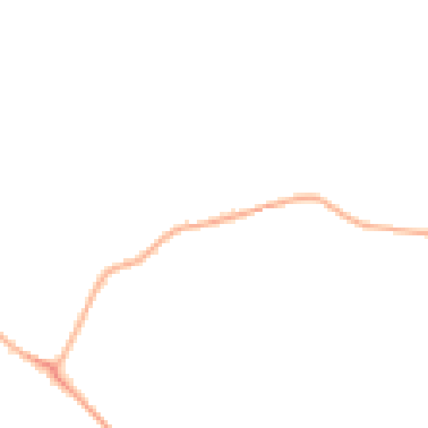 Night-time road noise heatmap for IP28 6JJ