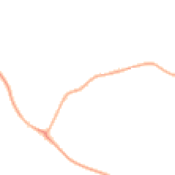 Night-time road noise heatmap for IP28 6JN