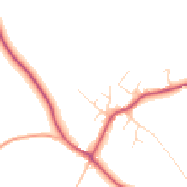 Daytime road noise heatmap for IP28 6JU