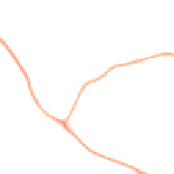 Night-time road noise heatmap for IP28 6JW