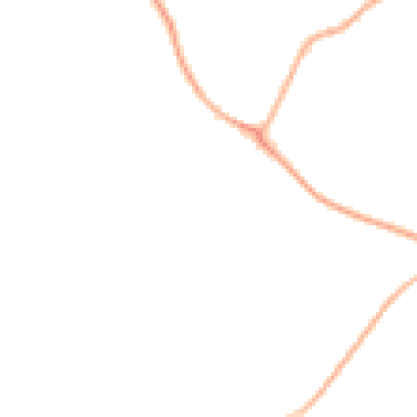 Night-time road noise heatmap for IP28 6LE