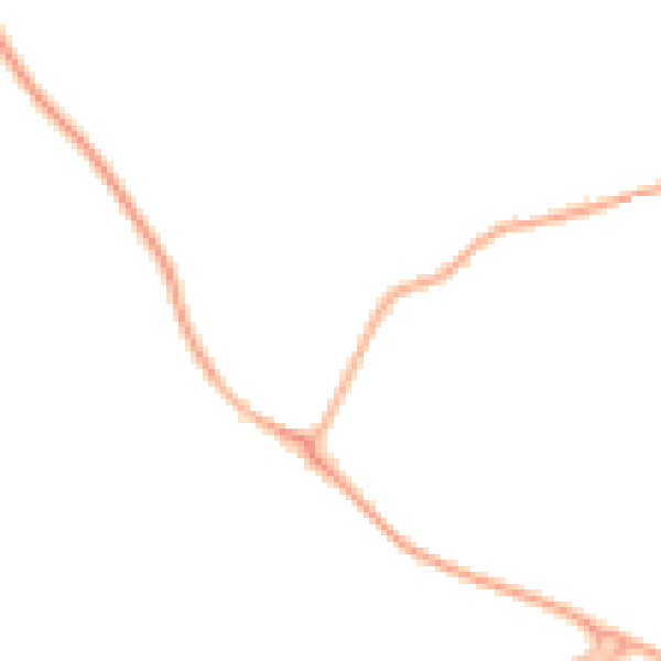 Night-time road noise heatmap for IP28 6LH