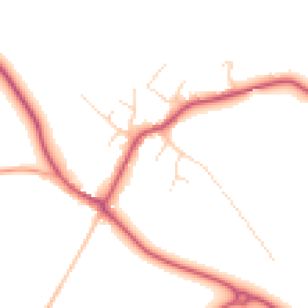 Daytime road noise heatmap for IP28 6LN