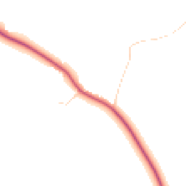 Daytime road noise heatmap for IP28 6LS